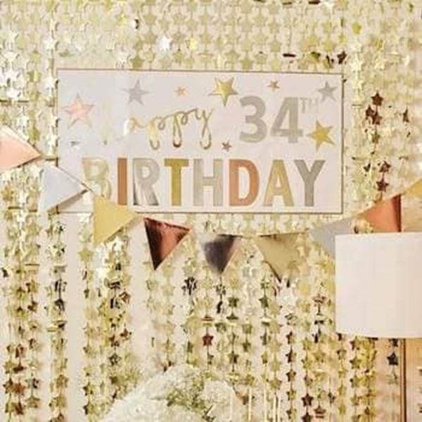 Picture of 3M GOLD CARD BUNTING